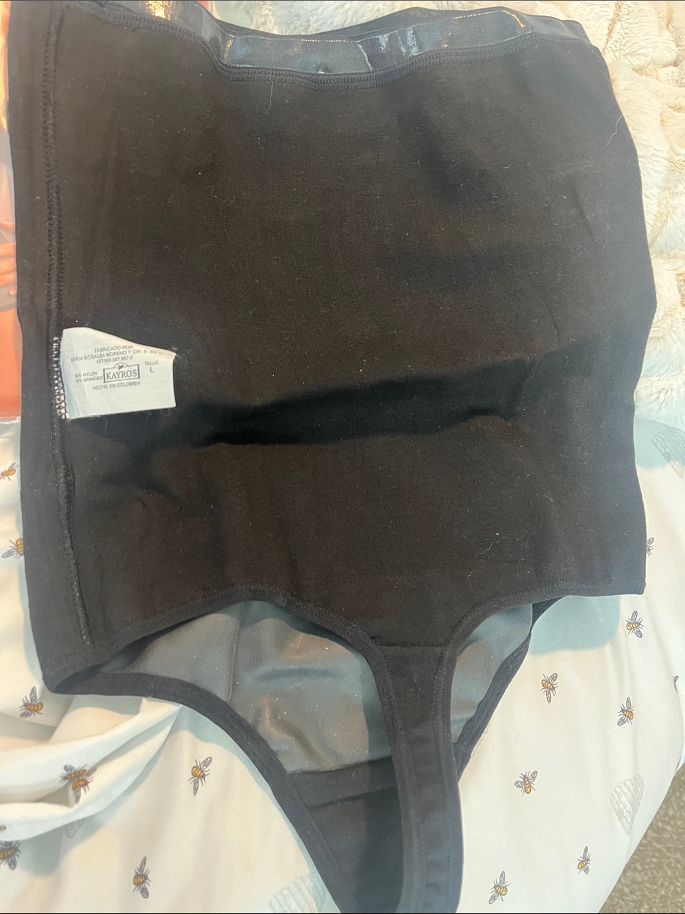 Kayros Colombian Body Shaper Faja Latex Bodysuit Shapewear Size L Black New